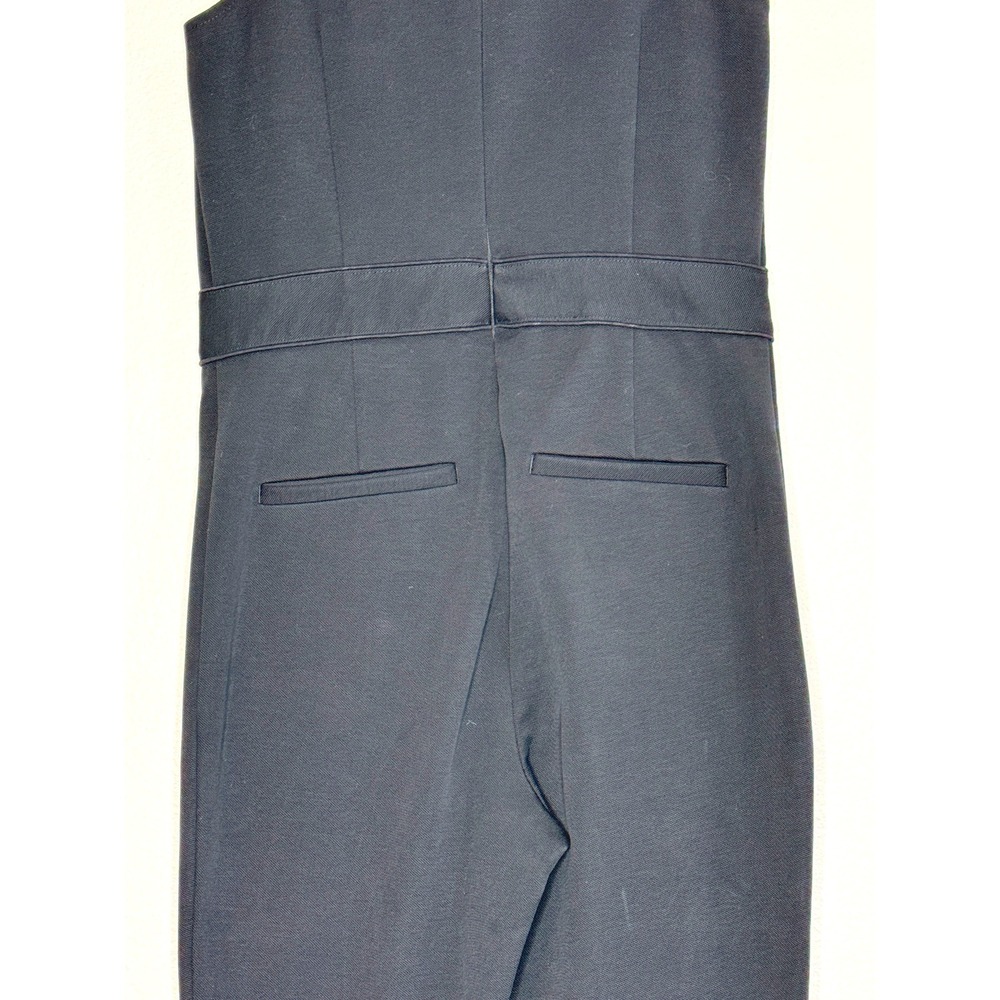 MAEVE Magdalena Jumpsuit MED Black Sleeveless Ponte Pockets Office Careerwear - Picture 7 of 9